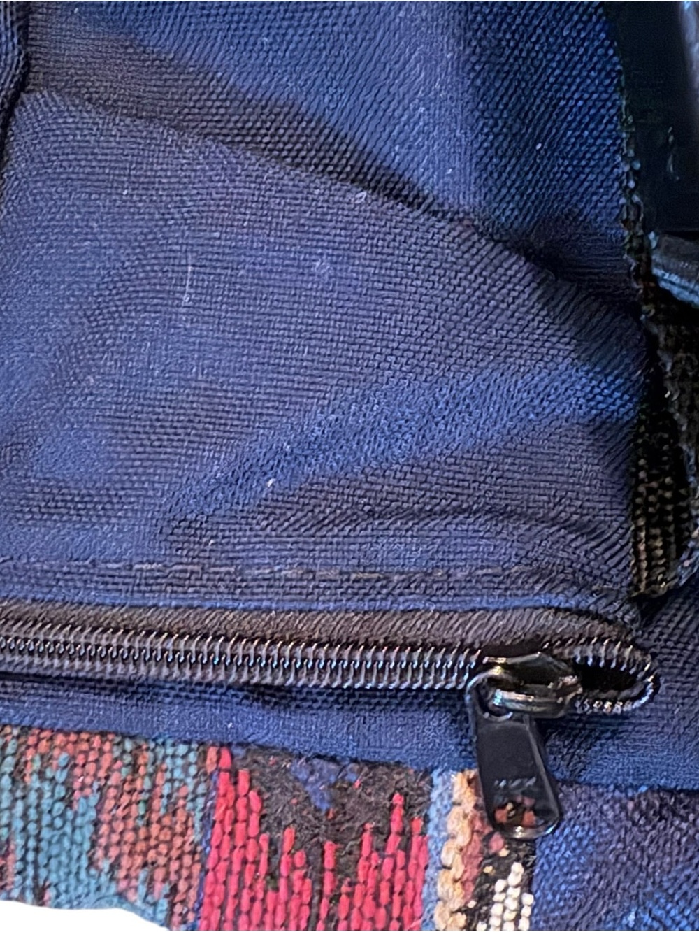 MKI Sport Vintage Southwestern Tapestry Belt Bag - Multi-Pocket Fanny Pack - Picture 9 of 10